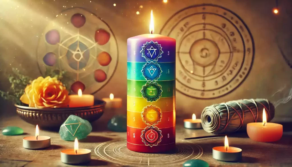 candle seven colores bl